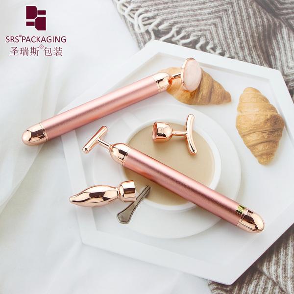 cosmetic packaging luxury jade massage head vibrator electric beauty bar