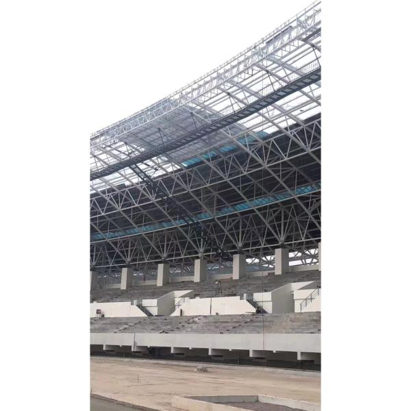 Moderno estilo telhado de aço pré-fabricado construção parafusos de bola de parafusos estrutura de espaço para armazém