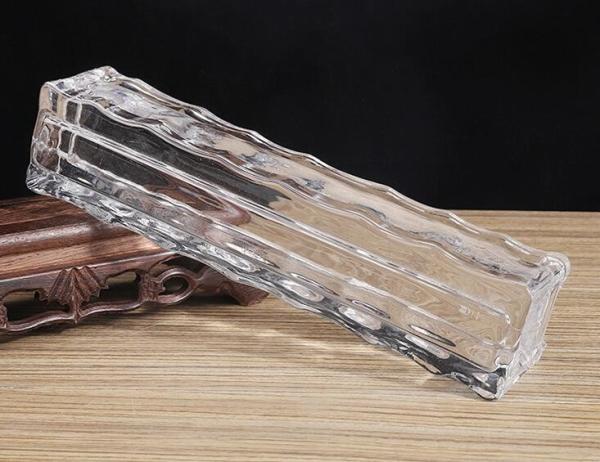 a polegada 8x8 isolou Crystal Glass Block Fused Hot que derrete o tijolo de vidro da onda de 30 x de 30 Soild
