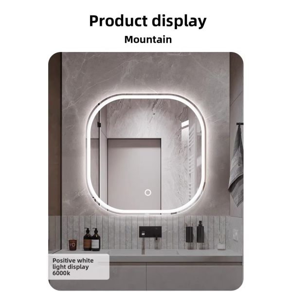 Luxury LED Square Bath Premium Modern Design Touch Switch Elegant for Hotels Apartments Villas IP44 Hot Seller for Washroom