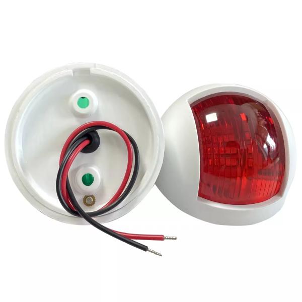 1.5W Casas de plástico LED Luces de navegación marinas Rojo Verde Estribor y luz de puerto