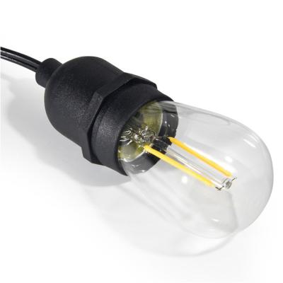 European cafe patio hanging outdoor waterproof globe led string lights with vintage edison bulbs