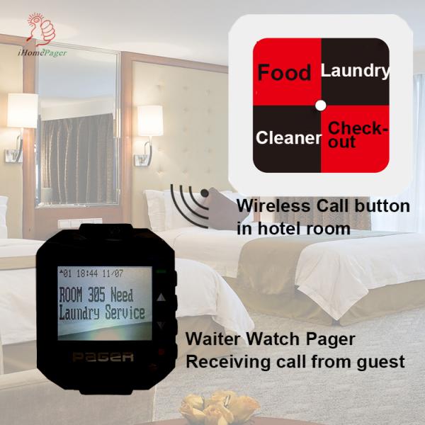 Умное долговечное использование Электронная система звонков запястье часов пейджер