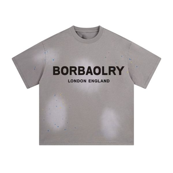 High Quality Heavyweight Distressed Men's Boxy T-shirts Acid Wash Oversized Tshirt Custom Cropped t Shirt Men