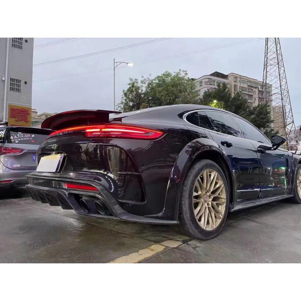 MSY Panamera 971 Body Kit Red Carbon Fiber Replace Front Bumper Spoiler Widebody Kit