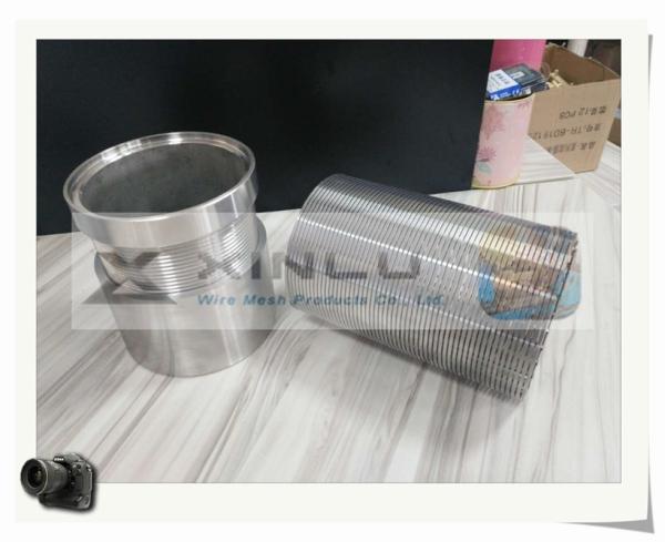 wire wound stainless steel screen pipe / wedge wire screen tube /  perfect roundness water well screens