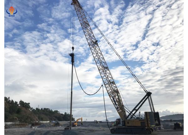 180 KW Bottom Feed Vibroflot  Silt Clay Improvement By Vibro Replacement Stone Columns