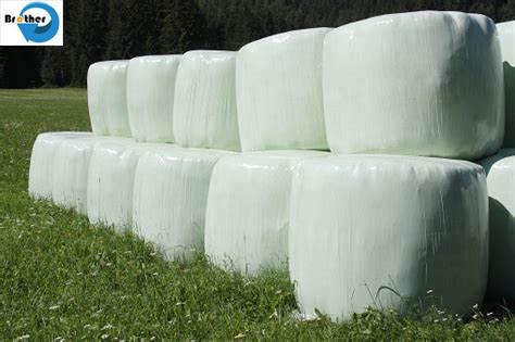 Woven Polypropylene Hay Cover Tarps , Non Toxic Hay Bale Storage Bag 60Gsm - 150Gsm Density