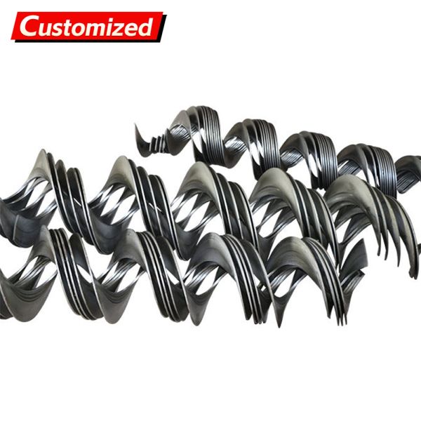 Custom Spiral Blades Carbon Steel/Stainless Steel Construction Wear-Resistant and Corrosion-Resistant Essential for Industrial Conveying Suitable for Food/Chemical Industries Efficient Conveying Safe