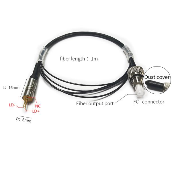 635nm-1064nm 9um Red/Infrared Non-visible Laser Fiber Coupled Laser Diode without TEC Coaxial Package