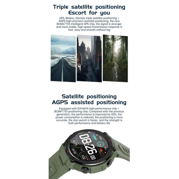 G18 Fitness Tracker Smartwatch 1.32 Inch Screen Waterproof Sports Smartwatch With BT Calling