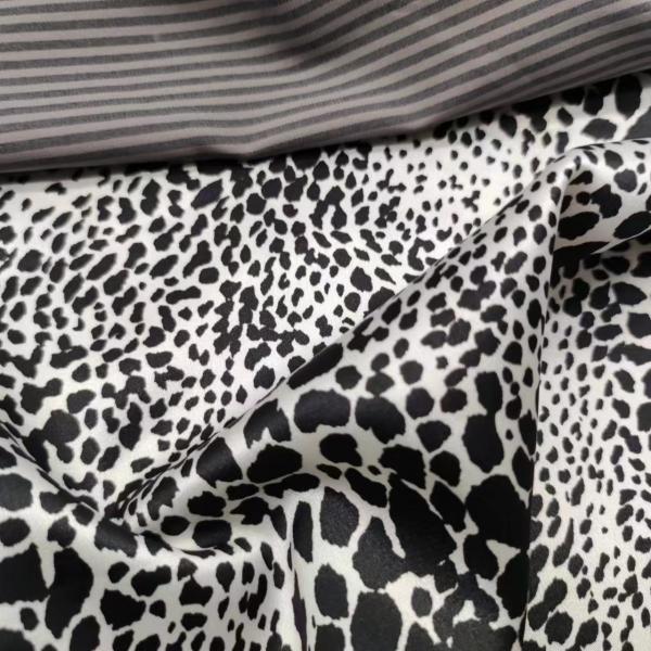 100% Polyester Sports Clothing Fabric Printed Spandex Satin Fabric 50Dx75D+40D