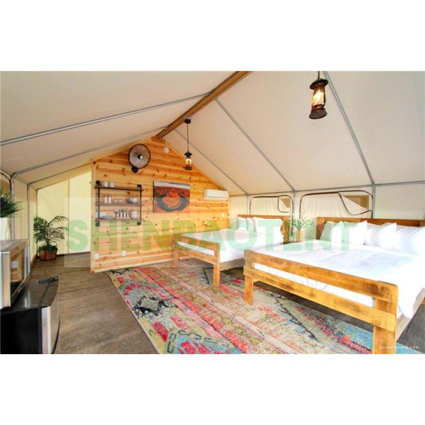 Steel Pipes Frame Luxury Tents For Resorts Canvans For Hotel Camping Customized Height