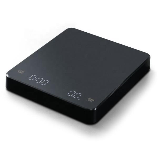 Digital Coffee Scale with Timer Function 3kg Capacity LED Display USB Charge Electronic Weighing Balance High Precision