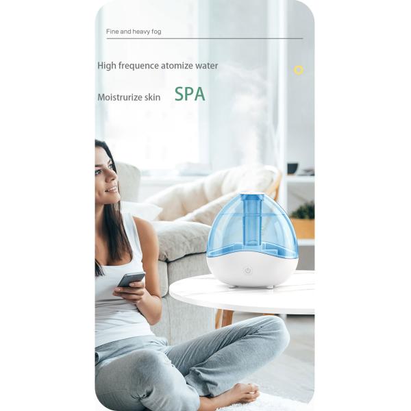 HOMEFISH Ultrasonic Cool Mist Atomization Humidifier 150mL/H-250mL/H