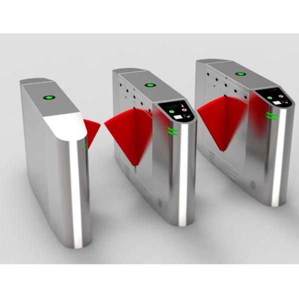 Office Automatic Flap Barrier Turnstile , 3 Pairs Retractable Barrier Gate