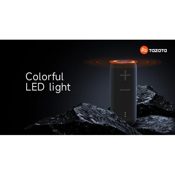 TAZATA FUN 200 10m Wireless RGB Bluetooth Speaker With 2*10W Loud Stereo Sound Waterproof IPX7