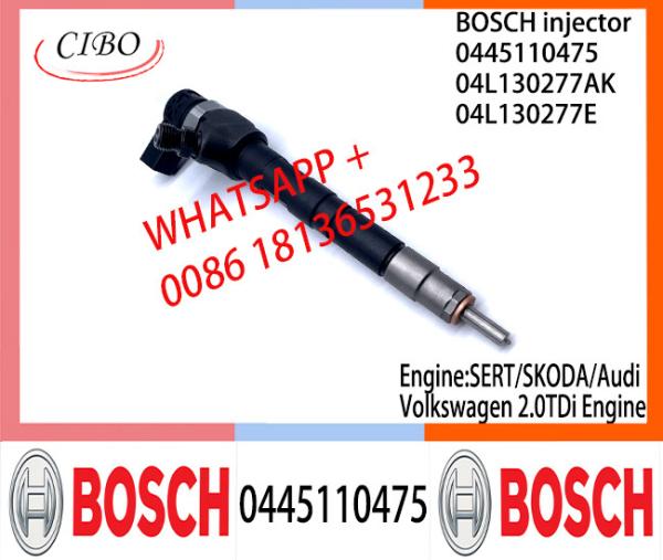 BOSCH injetor Common Rail Fuel Injector 0445110475 0986435242 04L130277AK 04L130277E For SERT/SKODA/Audi/Volkswagen