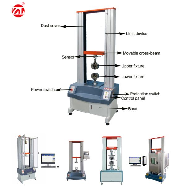 Universal Tensile Testing Machine with 2%-100%FS Test Force 0.01kN Resolution and 450mm Maximum Distance