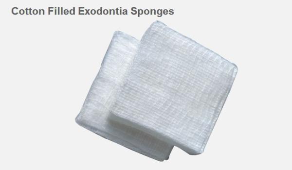 Dental Procedures Cotton Filled Exodontia Sponges 100% Absorbent Gauze