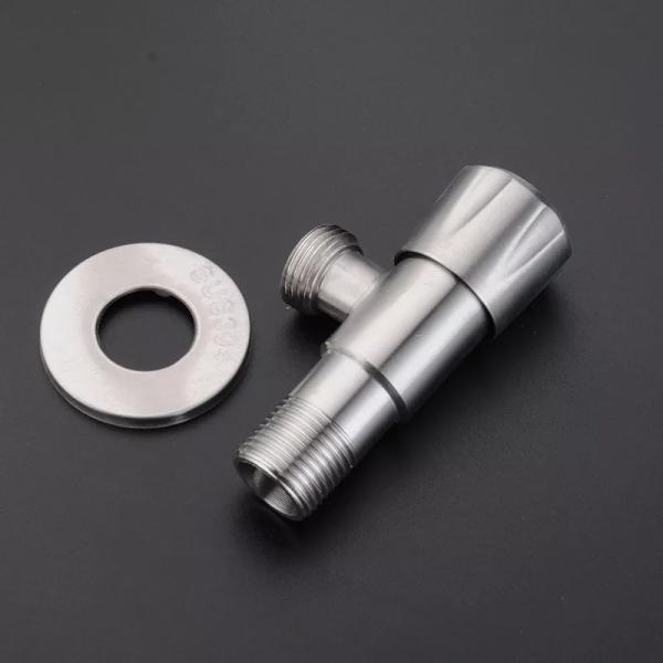 Нержавеющая сталь туалетная ванна фитинги 1/2 настенный ручной монтаж ванной воды стоп черный кухонный угловой клапан