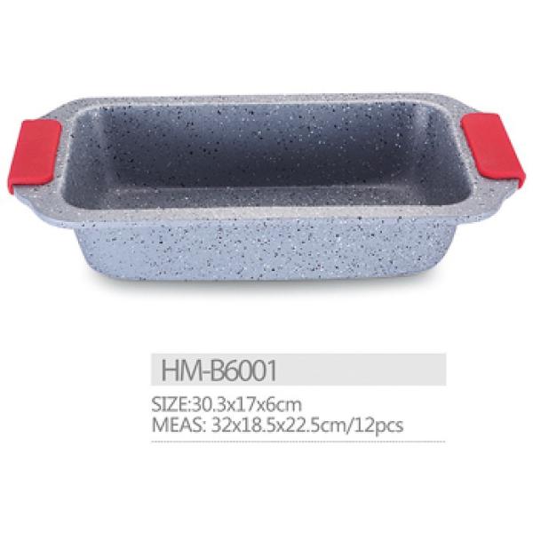 Carbon steel High strength non stick marble coating bread pan cookware bakeware