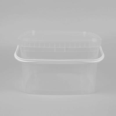 Smooth Surface 5 Gallon Transparent Plastic Bucket IML Decoration