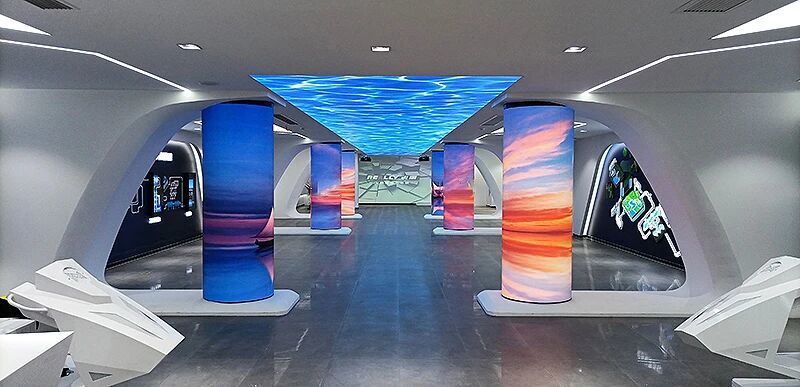 P1.25 Indoor LED Flexible Display 240x120mm Module Size Curved LED Display Screen