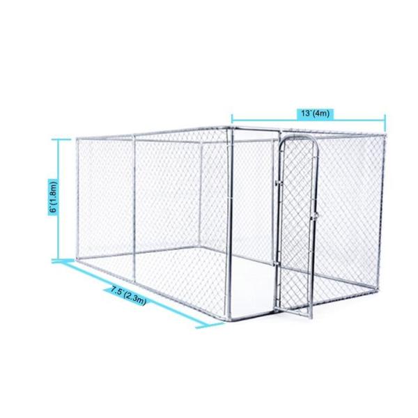 Metal Outdoor Portable Dog Kennels Outside Dog Kennels 2.3mm Diameter