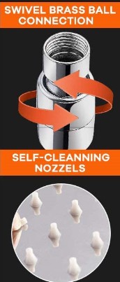 8 Inches Rain Shower Head , 0.8mm Wall Mounted Square Shower Heads