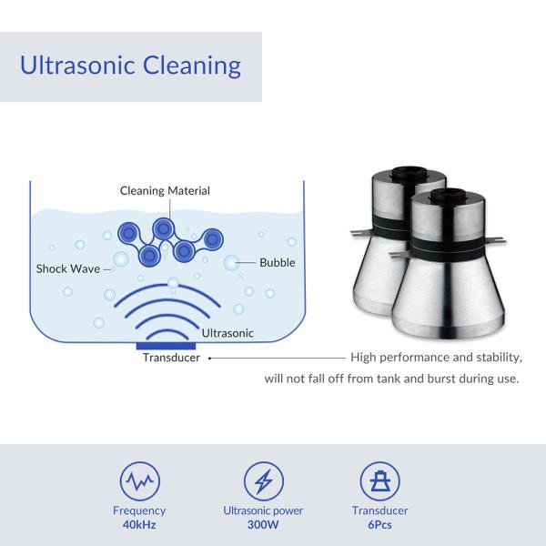 200W Ultrasonic Parts Cleaner For Fruits And Vegetables 13L For Industrial Parts Carburetor