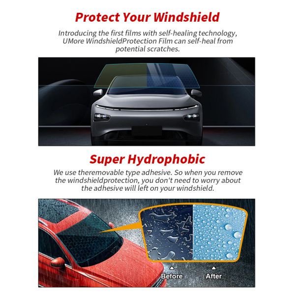TPU High Definition Car Windshield Protector Film Anti Scratch Enhanced Insulation