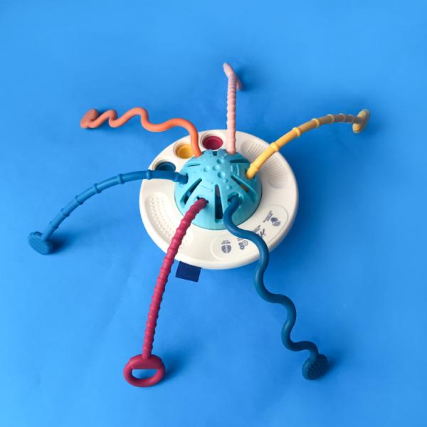 Juguetes sensoriales el echar los dientes del silicón libre educativo del juguete BPA de los niños del OEM