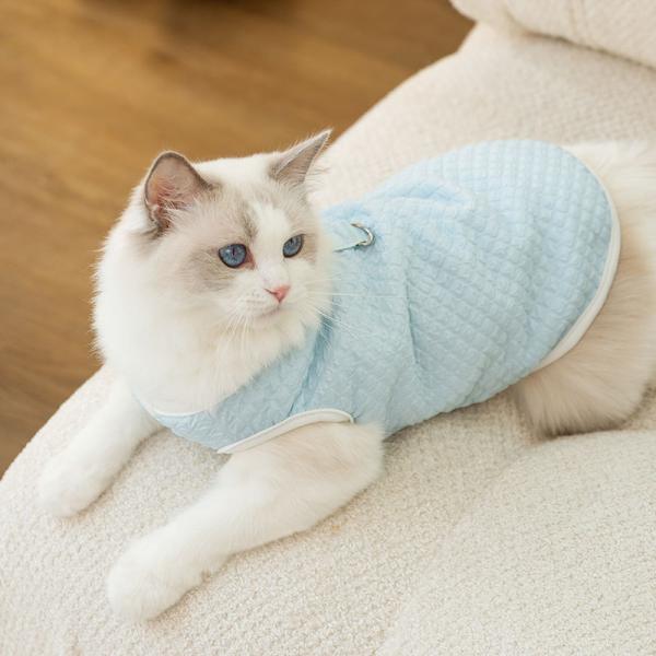 Customized Machine Washable Pet Clothing , Microfiber Winter Clothes For Cats