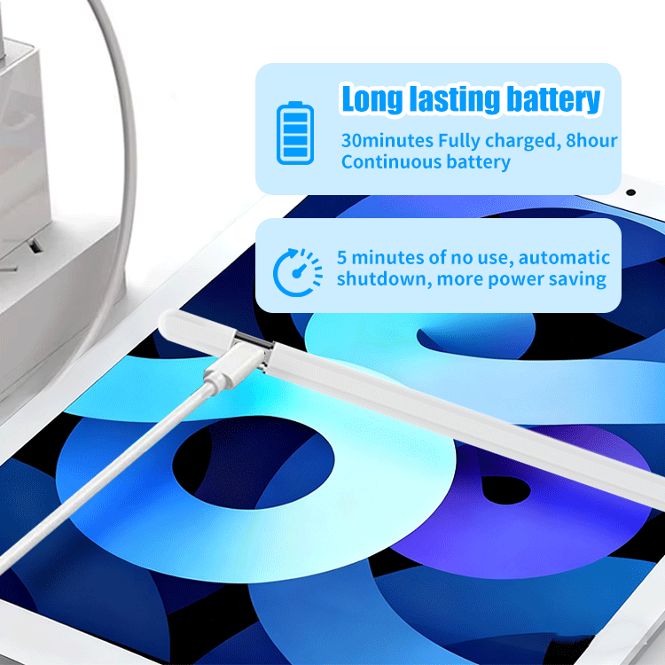 Stylus Pen for iPad with Bluetooth, Magnetic Charging, Tilt Sensitivity, Palm Rejection for Tablets