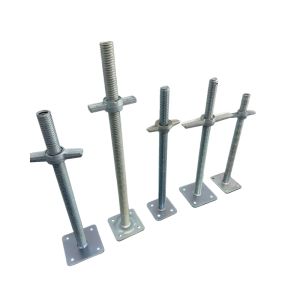 Hot Selling Stable Reinforcement Steel Jack Stand for Scaffolding Economical Base Jack Base High Ladder Scaffolding Parts