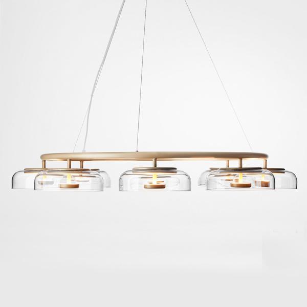 Modern Luxury Living Room Led Chandelier Glass Led Pendant Blossi LED Chandelier(WH-MI-163)