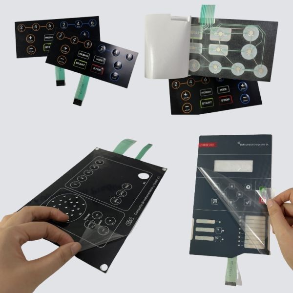 Custom Membrane Switch Keypads with Patented Anti-Static Anti-Fingerprint Technology and 1 Million Press Lifespan