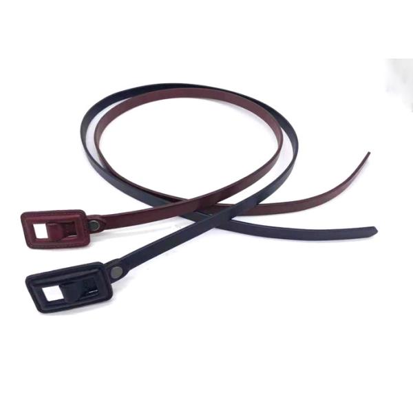 Custom 1.3CM Women'S Fashion Leather Belts Covered Buckle