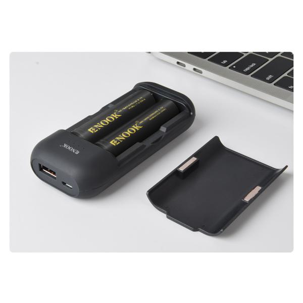 Enook Lithium Ion Battery Charger 18650 Ultra Slim Power Bank Portable Charger