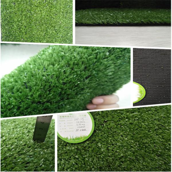 Green Backyard Fake Grass Rug Indoor With Single PP Back Ornamental
