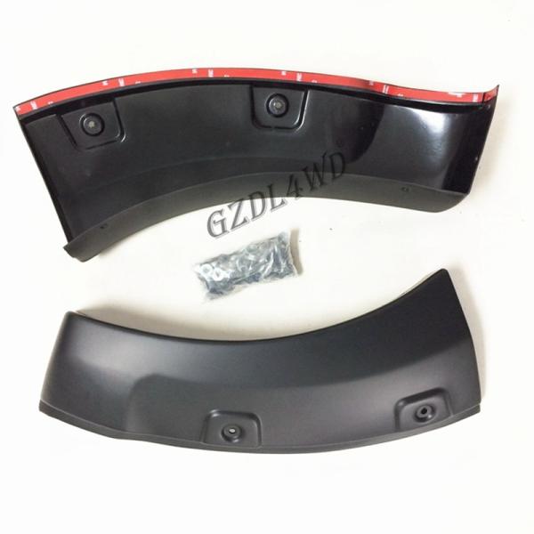 La original 2015-2019 de la ceja de la rueda de coche de Toyota Hilux Revo Rocco diseña el ABS negro