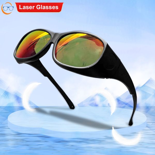 OD5 OD7 1064nm Plastic Filter 808nm Safety Unioptics Laser Protective Glass Industry Blue Green Welding Protective Glasses