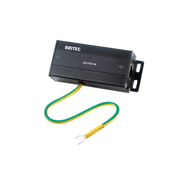BR-POE-M Ethernet Connection RJ45 Surge Protection Poe Ethernet Surge Protector Lightning Network POE Gigabit 1000mbps Rj45 Ethernet Outdoor Surge Protector Industrial Network Outlet Metal Housing