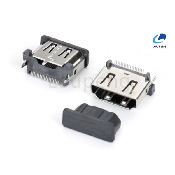 Aluminum Foil And Braided Shield HDMI Video Audio Connector Featuring 1u Au Contact Finish Signal Transmission Durable Construction