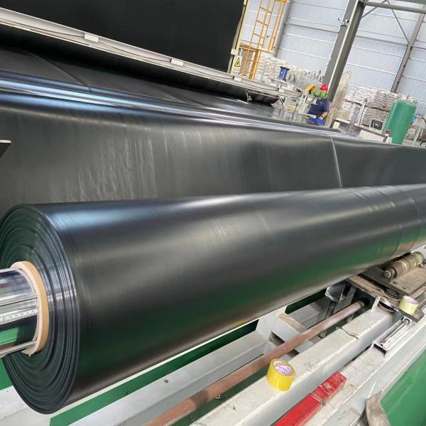 Sale 0.5mm HDPE Geomembrane Sheet for Large Plastic Fish Ponds Farm Tank Width 2m-8m