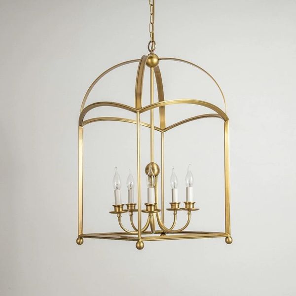 Yihao Customized Design Brass Chandelier LED Light Source with 3-Year Warranty for Luxury Hotel Lobby and Home