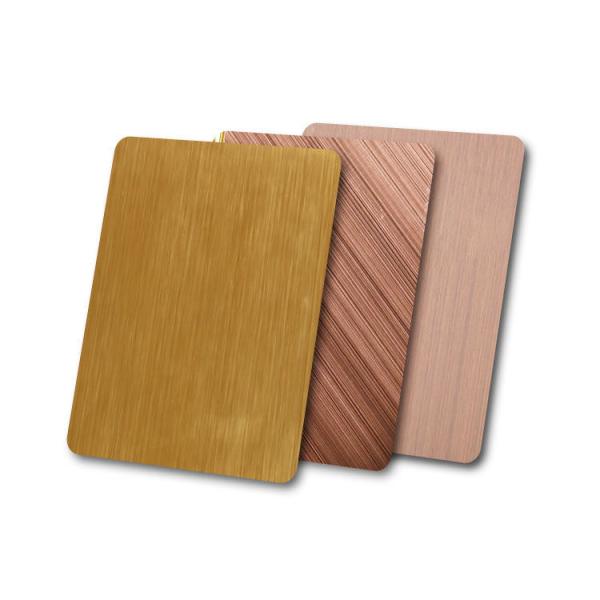 Plaque d' acier inoxydable mate Taille personnalisée 4 pieds