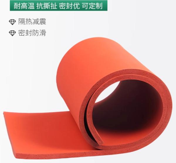 Silicone Rubber Sheet 2mm for Applications High Tear Strength 26-42N/mm High Specific Gravity 1.25-1.50g/cm3