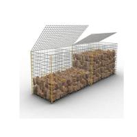 4 x 4 Gabions en treillis soudés caractéristique recyclable solide à haute traction